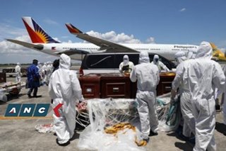 Remains of 54 Filipino nationals from Saudi Arabia arrive in Manila—39 dead due to COVID-19
