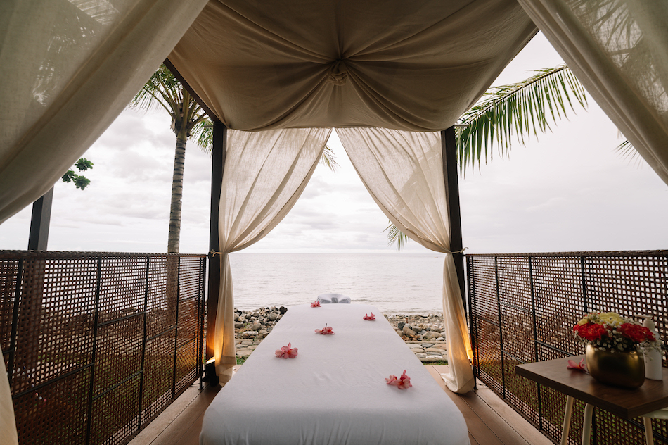 Spa by the beach.