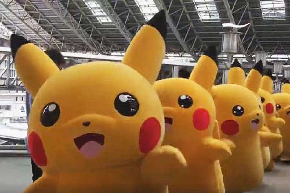Viral Pikachu Takes Over Train Station In Japan Abs Cbn News