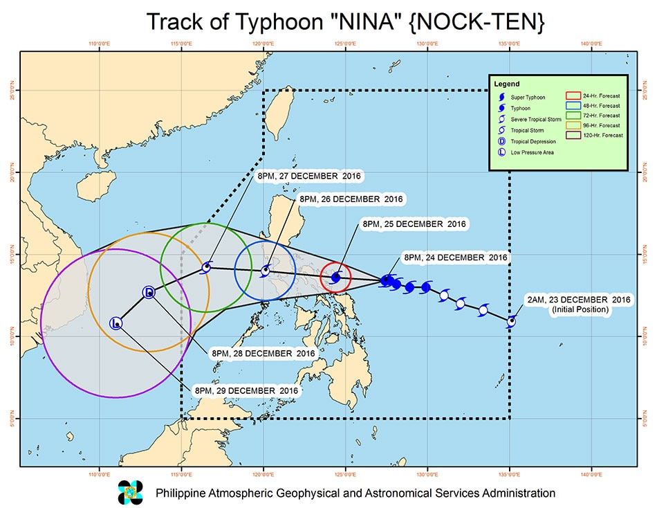 Catanduanes under signal no. 3 as typhoon Nina barrels ...