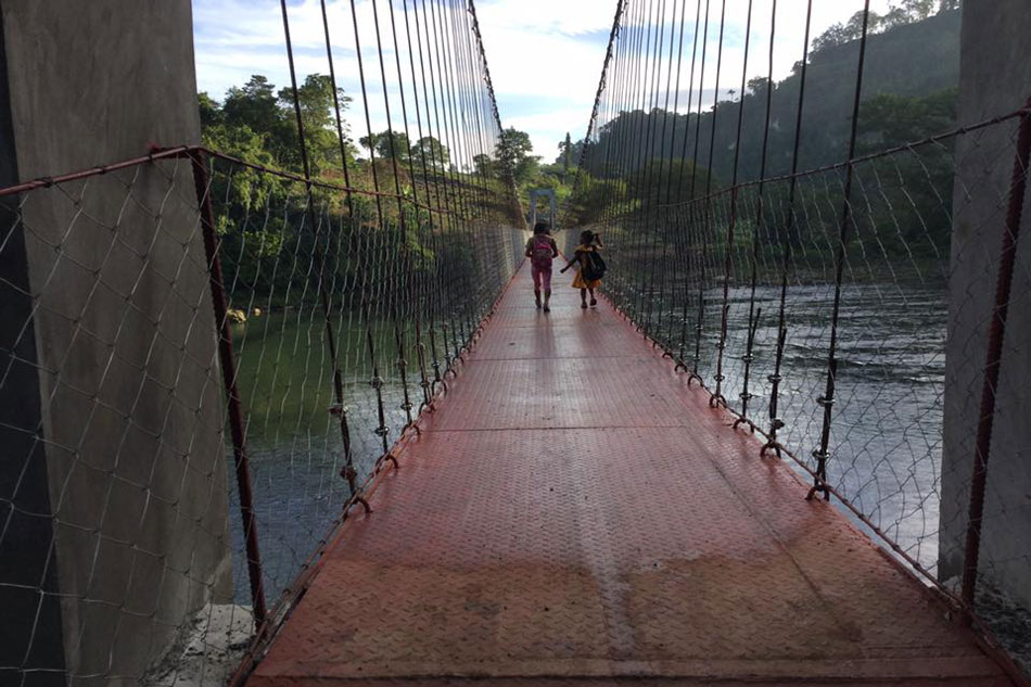 LOOK: How hanging bridge changes lives of Bukidnon students 2
