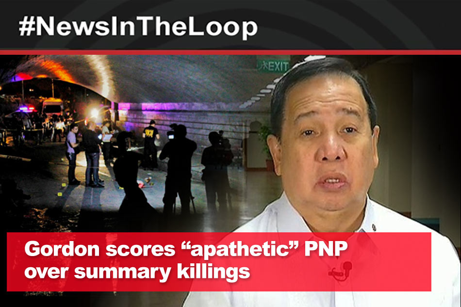 In The Loop Gordon Scores Pnp Over Summary Killings Abs Cbn News