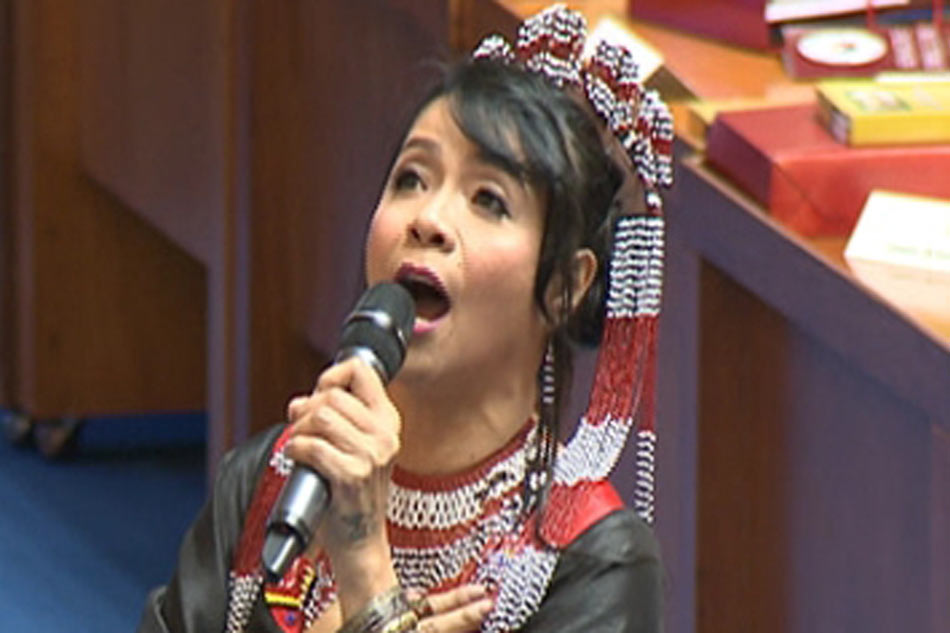 WATCH Bayang  Barrios sings national anthem ABS CBN News