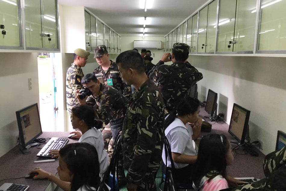 LOOK: Military transforms container van into computer lab for Lumad kids 2