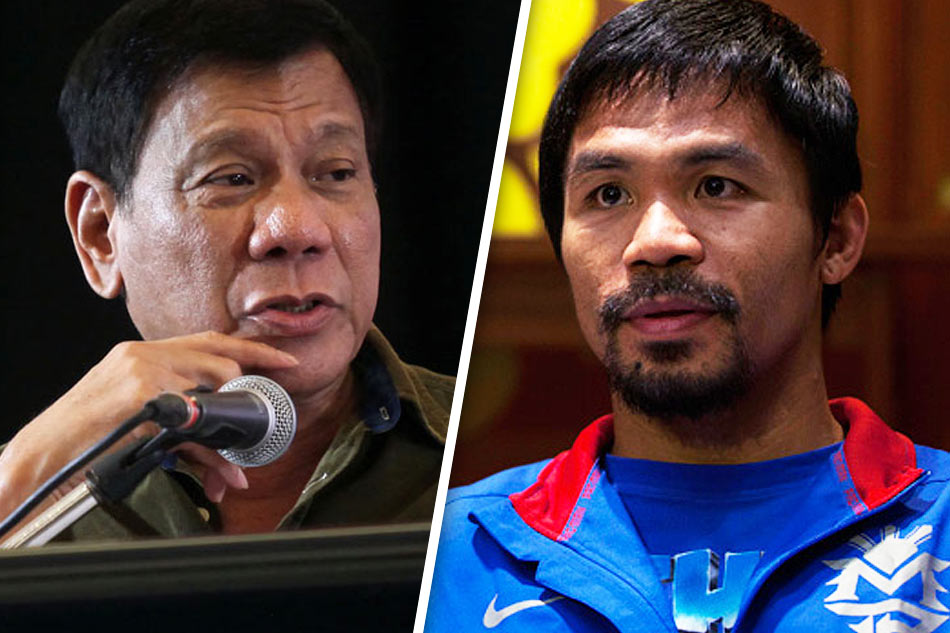 Duterte on Pacquiao: For president na &#39;to ha 1