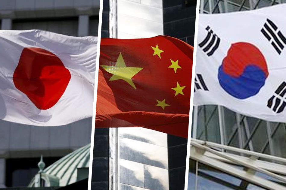 China or japan or korea